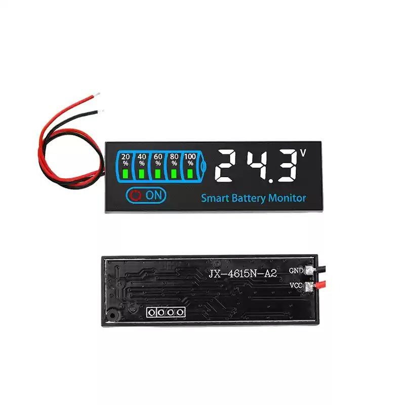 Индикатор уровня заряда батареи DC7-55V 12V 24V Плата емкости литиевой батареи 18650 Тестер заряда батареи