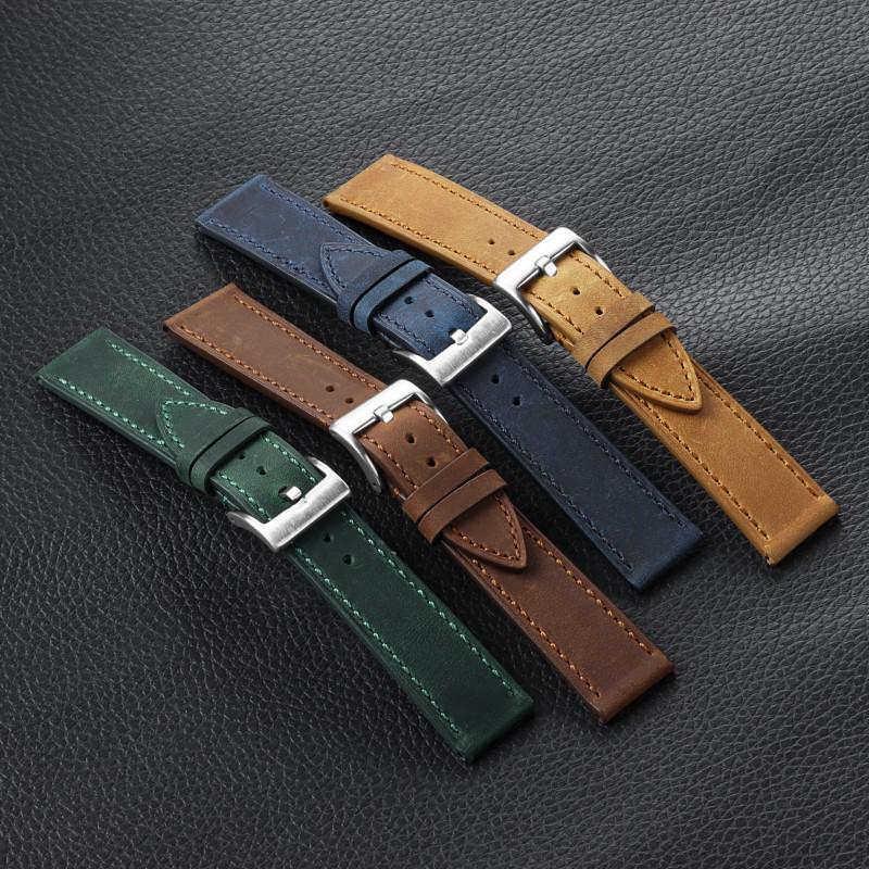 Ремешок из натуральной кожи с быстросъемным креплением для Huawei Watch 2 Pro 18/20/22 мм