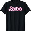 Barbie - Retro Pink and White Logo T-Shirt