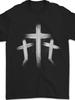Men's Christian Faith Brushstroke Three Crosses T-Shirt