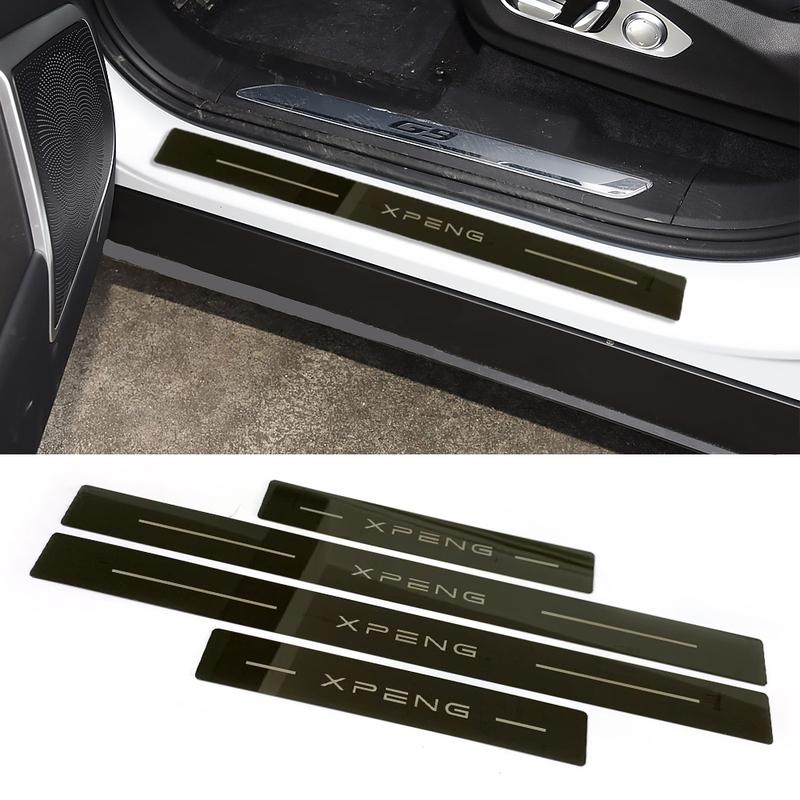 For Xpeng G9 Car Door Sill Protector Scuff Plate Accessories Pedal Styling Stickers Auto Threshold Cover Parts 2024