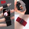 Магнитный ремешок для Apple Watch Series 11 10 9 8 7 6 SE3 Ultea 3/2 Нейлоновый спортивный ремешок для Iwatch 38 40 42 49 45 46 мм Браслет для часов