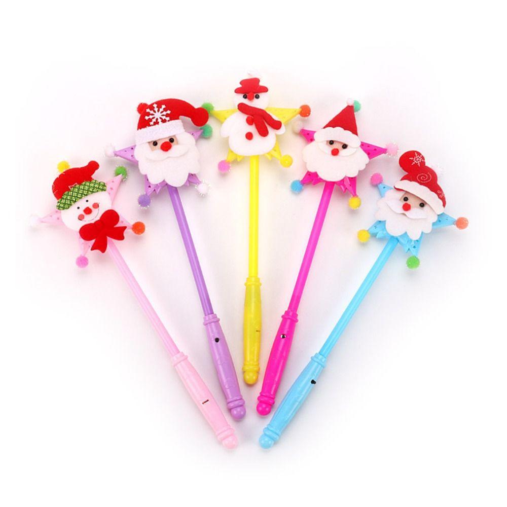 Luminous Prop Christmas Tree Glow Stick Snowman Snowman Glow Stick Christmas Flash Bar Kids