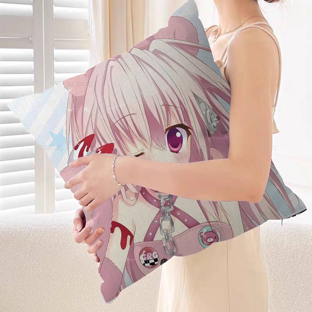 Мультяшная виртуальная певица Super Sonico Подушка Подарок Домашний Офис Декор Спальня Диван Автомобиль Наволочка чехол x