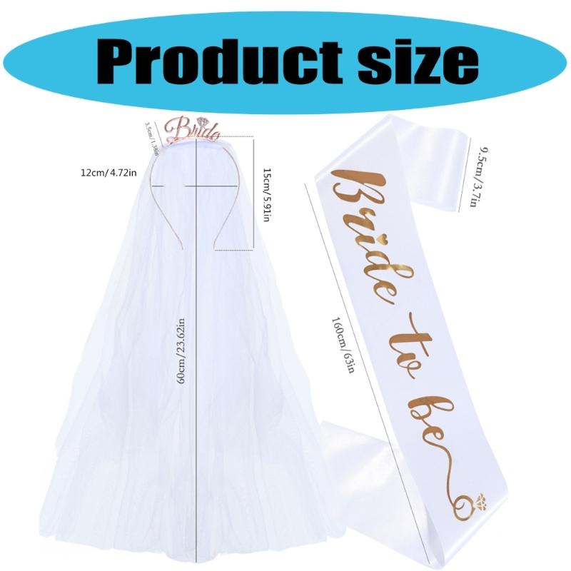 Тканевое свадебное украшение для волос и набор наплечных ремней Свадебное украшение Текстура ткани Подходит для невесты и подружек невесты