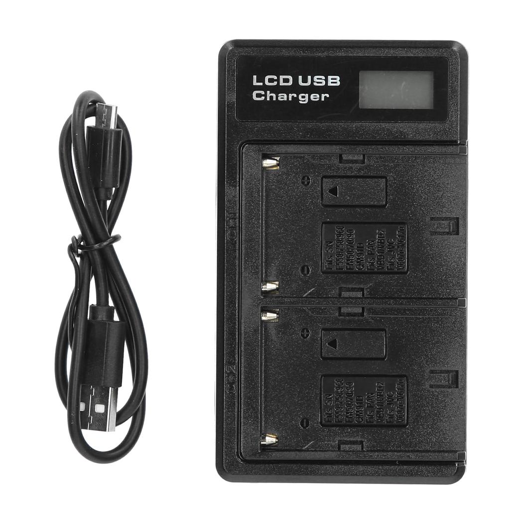 ЖК-дисплей Экран Литиевая батарея Двойное зарядное устройство USB Зарядная база для NPF550