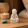 Скульптура коренных американцев, 3D-печатное коллекционное украшение со спокойными племенными деталями, матовый белый
