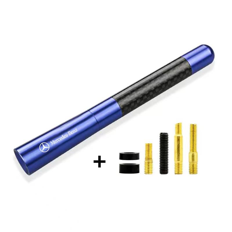 Car Radio Antenna FM/AM Metal Receiving Antenna Car Accessories For Mercedes Benz AMG W212 W205 W246 W177 W176 W213 GLC GLE GLS ML Laser Logo Lamp