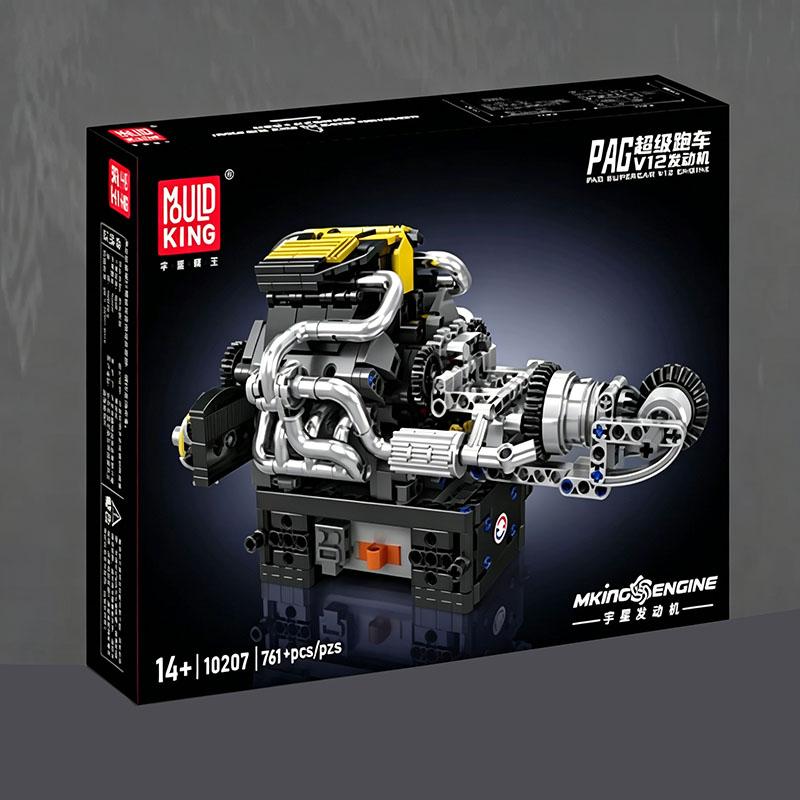 Mould King 10088 535 деталей Технический Электрически Приводимый Двигатель V8 Конструктор Модель Набор Для Взрослых Креативная Сборка Кирпичные Игрушки