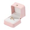 Коробка для колец для ювелирных изделий Компактный размер Портативный устойчивый к царапинам мягкий бархатный футляр для сережек и колец с подкладкой Органайзер для ювелирных изделий