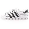 Superstar Sharpie Pack — Бело-черные кроссовки унисекс с граффити Cloud-White Core-Black GV9804