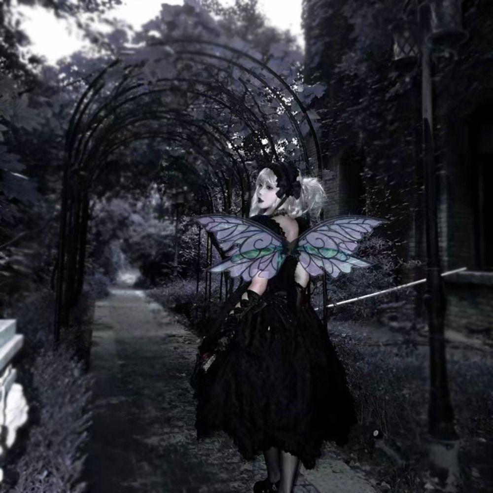 Крылья принцессы феи, крылья бабочки феи, блестящие костюмы для косплея, украшения для костюмов