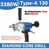 220V 4300W 120mm Electric Diamond Core Drill Dry Wet Water Drill with Handle Handheld Concrete Core Drilling Machine