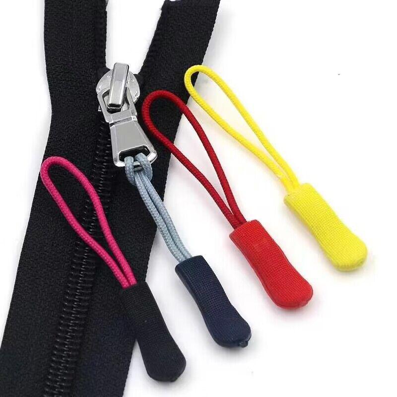 10 Pcs Zipper Pull Puller End Fit Rope Tag Replacement Clip Broken Buckle Fixer Zip Cord Tab Travel Bag Suitcase Tent