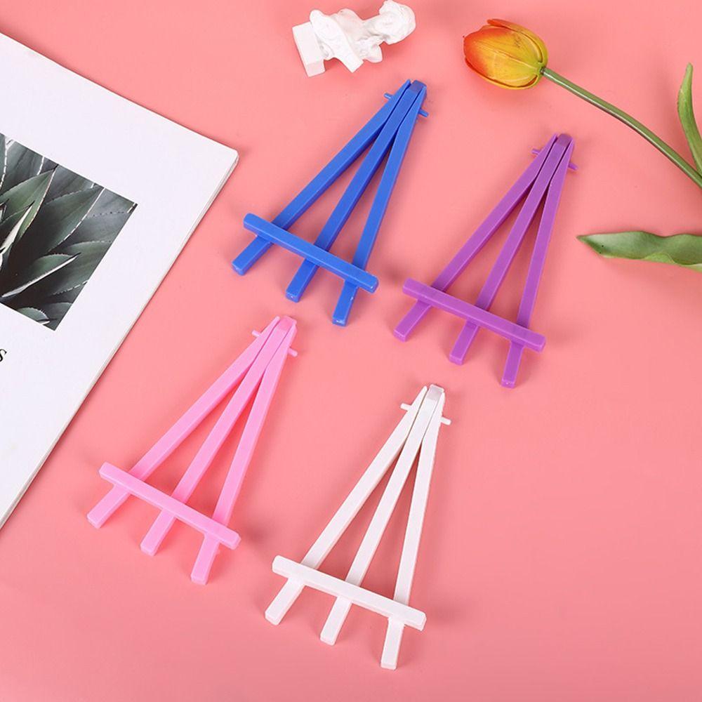 Plastic Painting Display Stand Adjustable Painting Holder Triangle Easel  Office Desk