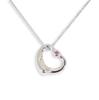 [Б/у] TIFFANY/Tiffany 925 Pink Sapphire Open Heart Подвеска/ожерелье [g340-46]