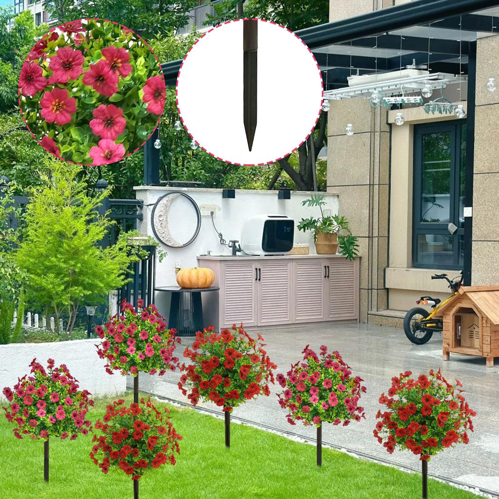 Искусственные цветы и растения во дворе для весеннего и летнего украшения дома на открытом воздухе, искусственные зеленые растения