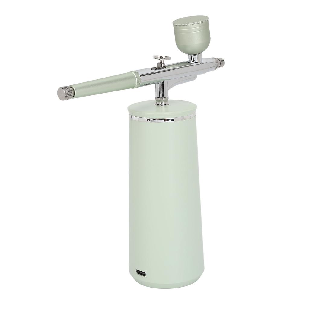 Аппарат для инъекций кислорода в лицо, портативный аэрограф с водой и кислородом высокого давления для салона красоты, зеленый