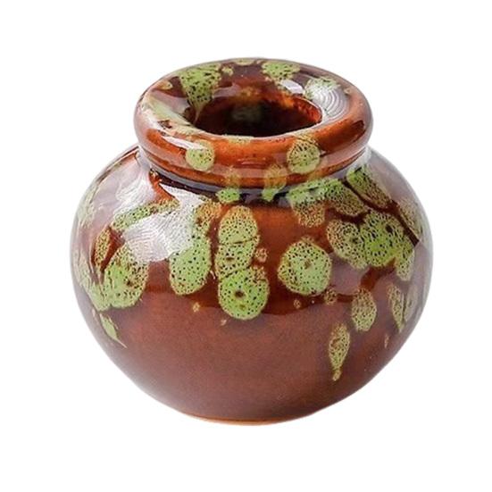 Мини-статуэтка вазы для цветов, винтажная цветная керамика, миниатюрная статуэтка вазы, скульптура, крошечный держатель для цветочного горшка, украшение