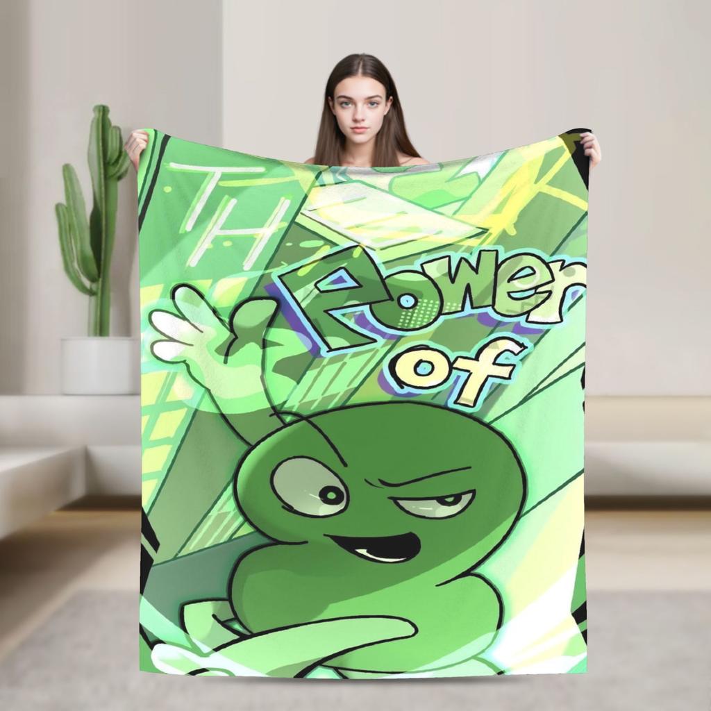 Cartoon Blankets Bfdi Flannel Funny Warm Throw Blanket for Home Autumn/Winter