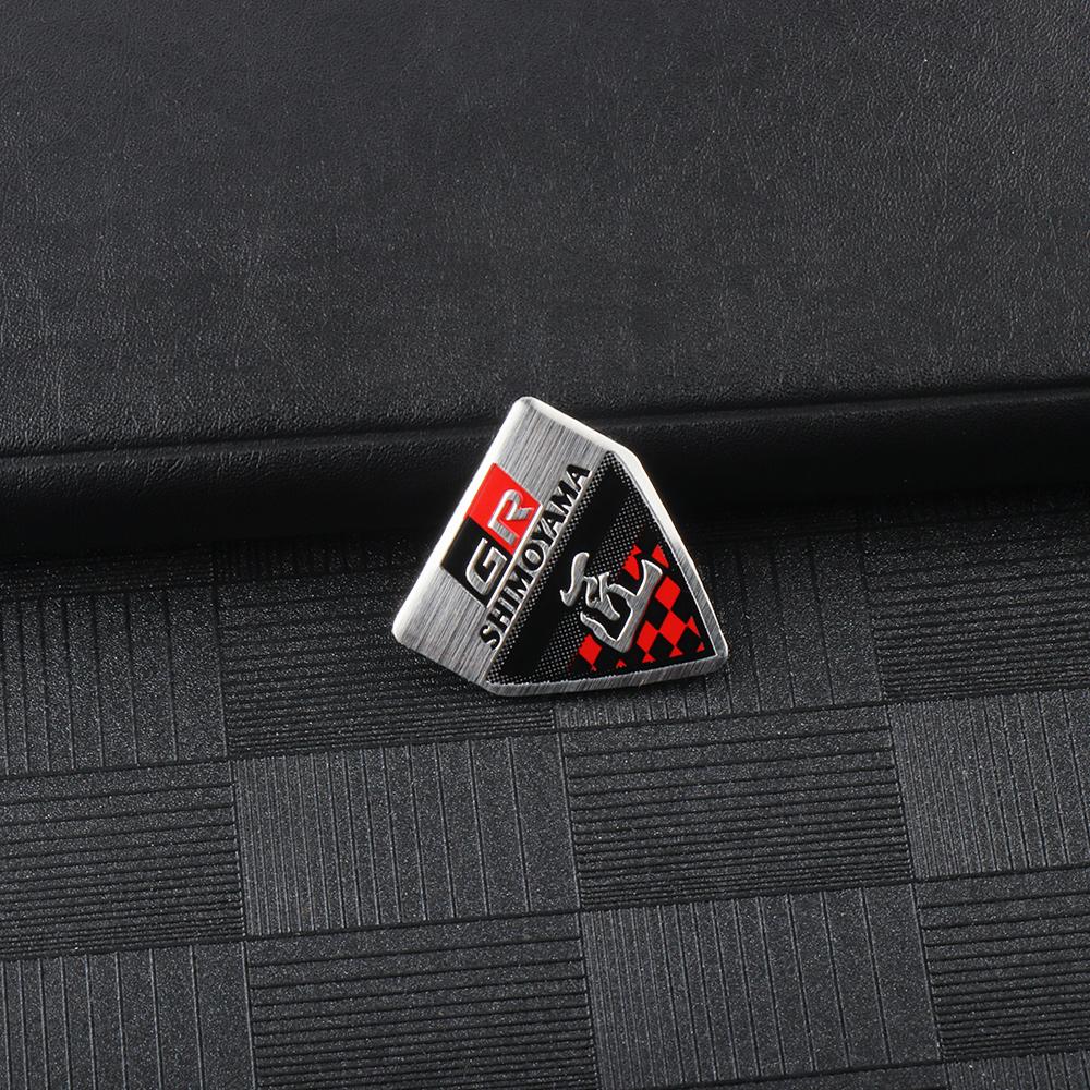 3D Aluminum GR SPORT GAZOO RACING Badge Car Body Trunk Sticker for Toyota Yaris Prius Rav4 Land Cruiser Highlander TRD Corolla