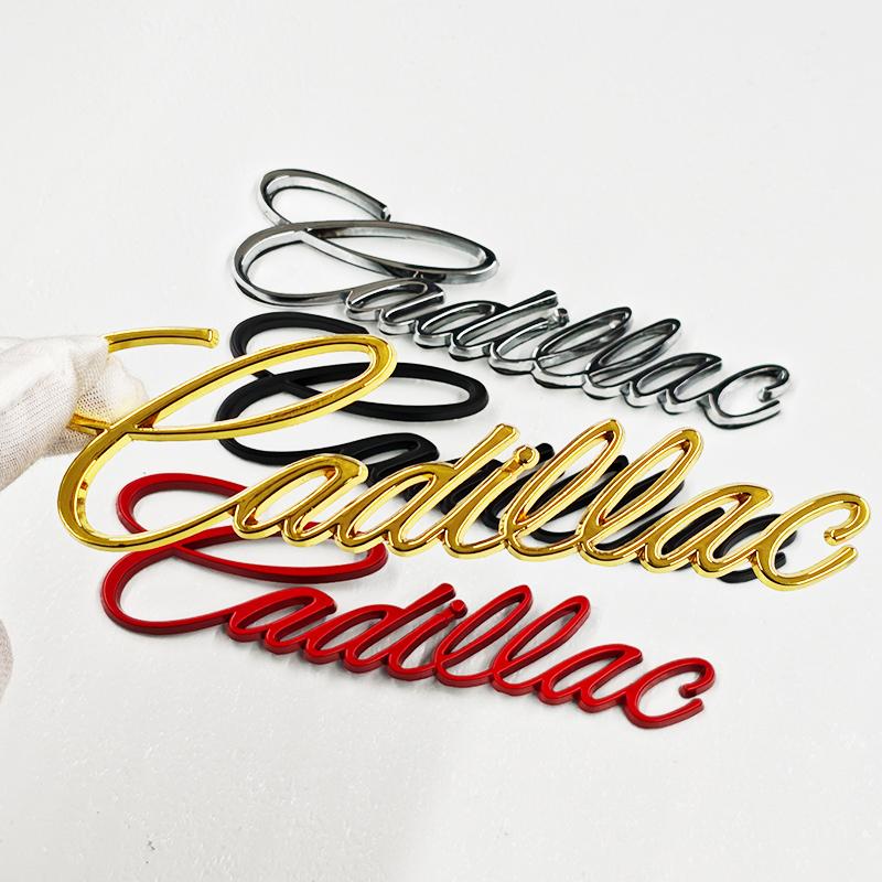 3D Металлическая Буква Наклейка на Хвост Автомобиля Наклейка на Крыло Боковую Часть Багажника Для Cadillac ATS BLS CTS EXT SLR SRX STS XT4 XTS XT6 Escalade Deville