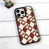 Чехол для телефона с клетчатым фоном Для iPhone 17, 16, 15, 14, 13, 12, 11 Plus, Pro Магнитный с Magsafe Беспроводная зарядка