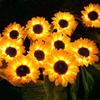 3/1Head LED Solar Simulation Sunflower Lights Garden Yard Lawn Night Lights Landscape Lamp Home Decoration Flower Light