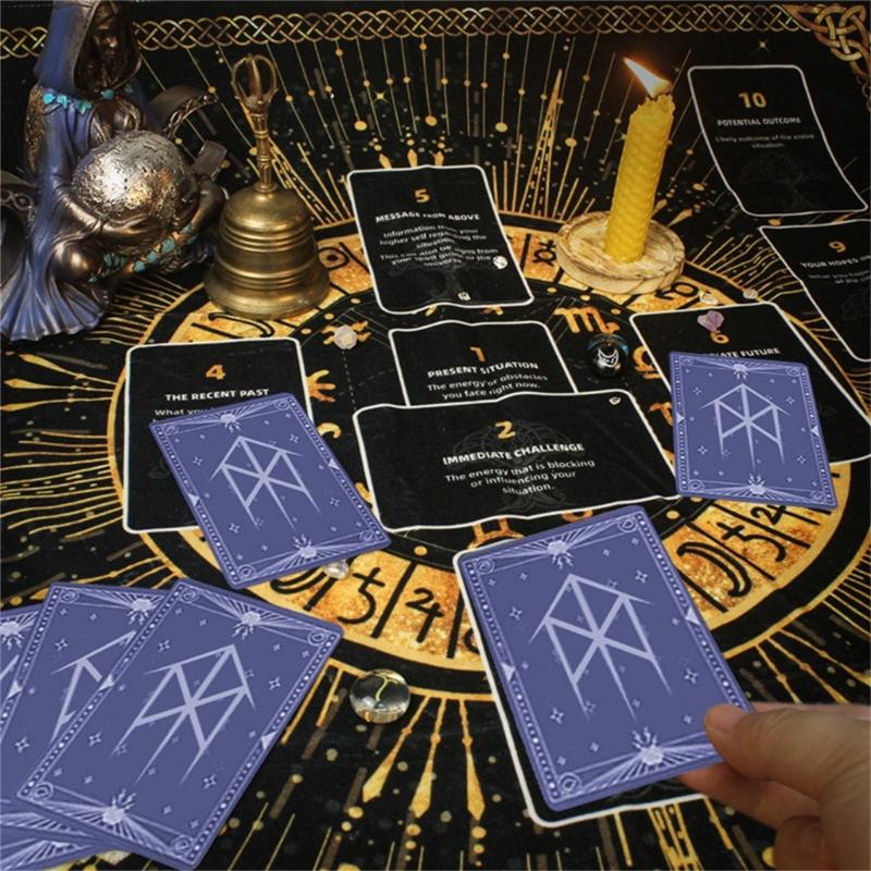 Скатерть для гадания Астрология Скатерть для алтаря Квадратная Скатерть для гадальных карт Скатерть для стола Колдовство Скатерть для колоды Прочная