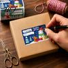 Christmas Gift Tags Sticker Labels for Holiday Wrapping, Self-Adhesive with Blank Decorative Seals Writing Area Present Decoration, Cartoon Santa Elk