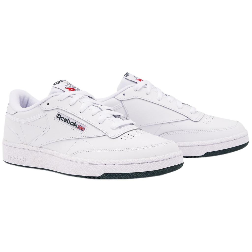 Reebok Club C 85 Удобные Универсальные Прочные Низкие Кроссовки Мужские кроссовки Белые 100039280