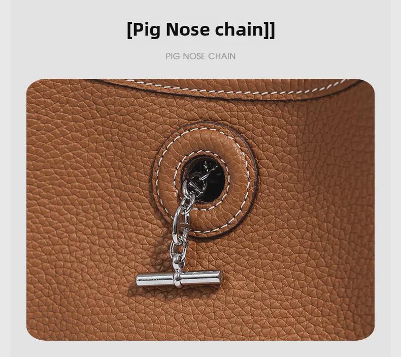 Весенняя сумка Vespa в корейском стиле в стиле ретро с первым слоем коровьей кожи и тесьмой через плечо 2024 года