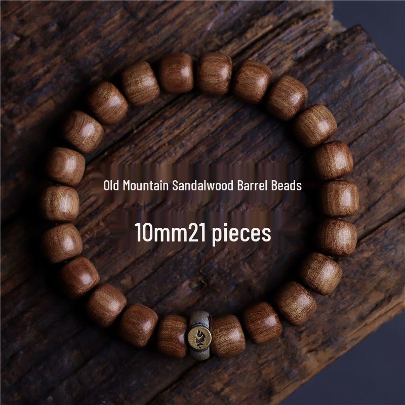 Подлинный индийский сандал Браслет из буддийских бусин по году зодиака