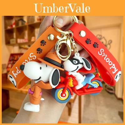 Очаровательный брелок Snoopy Стильный мультяшный брелок для автомобильных и сумочных аксессуаров