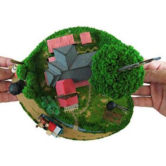 Sankei Studio Ghibli Series Мой сосед Тоторо Диорама Полная Тоторо Бумажная поделка MK07-35