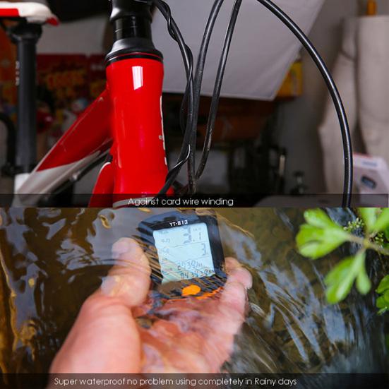 YT-813 Проводной Велосипедный Спидометр Цифровой Светящийся Велокомпьютер Спидометр