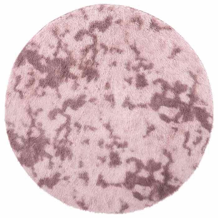 VidaXL Shaggy Rug with Long Pile Powder Pink 240x240 Cm Polyester, Rug, Bedroom Rug, Modern Rug, Living Room Rug, 4102929