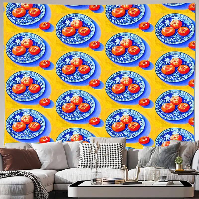 unframed Vintage Tomato Wall Tapestry Aesthetic Room Decor Farmhouse Kitchen Art Botanical Wall Hanging Dorm Decor Home Decor