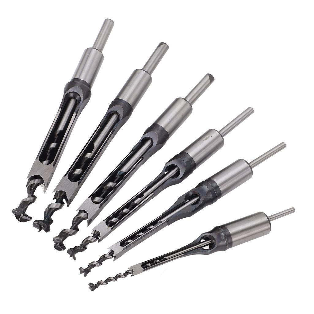 Square Hole Mortise Chisel Drill Bit HSS Accurate Hole Saw Mortising Chisel Drill Bit for