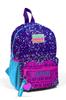 Рюкзак Minik Yuva Фиолетовый Синий Розовый С Узором Сердца Два Отделения 23540