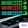 1/2/3 шт. Автомобильные ночные флуоресцентные наклейки на окна, кнопка, светящаяся наклейка, переключатель подъемника, наклейки для салона автомобиля, автомобильные аксессуары