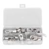 30Pcs Heavy Duty Wire Lugs SC16 SC25 SC35 Assorted Tinned Copper Eyelets Tubular SC Ring Terminals