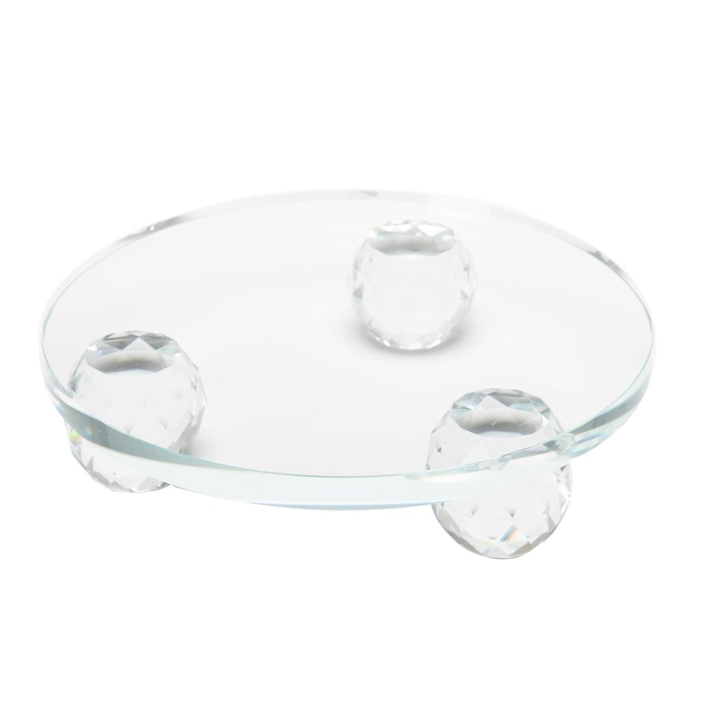 Sunmany Crystal Pedestal for Main Made In Buddha Statue Figure Compact But Memorial On Tabletop or Pet Small Buddhist Acrylic Acstar Daily For