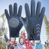 Cold Wingproof Warm Kids Gloves with Zipper Bicycle Sports Mittens  Kids Gift