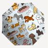 1PC dog pattern Umbrella-8-Rib Reinforced, Automatic Open, Lightweight & Durable, Cute Fashion Accessory for Outdoor, Beach, or Casual Use, Beach Umbr