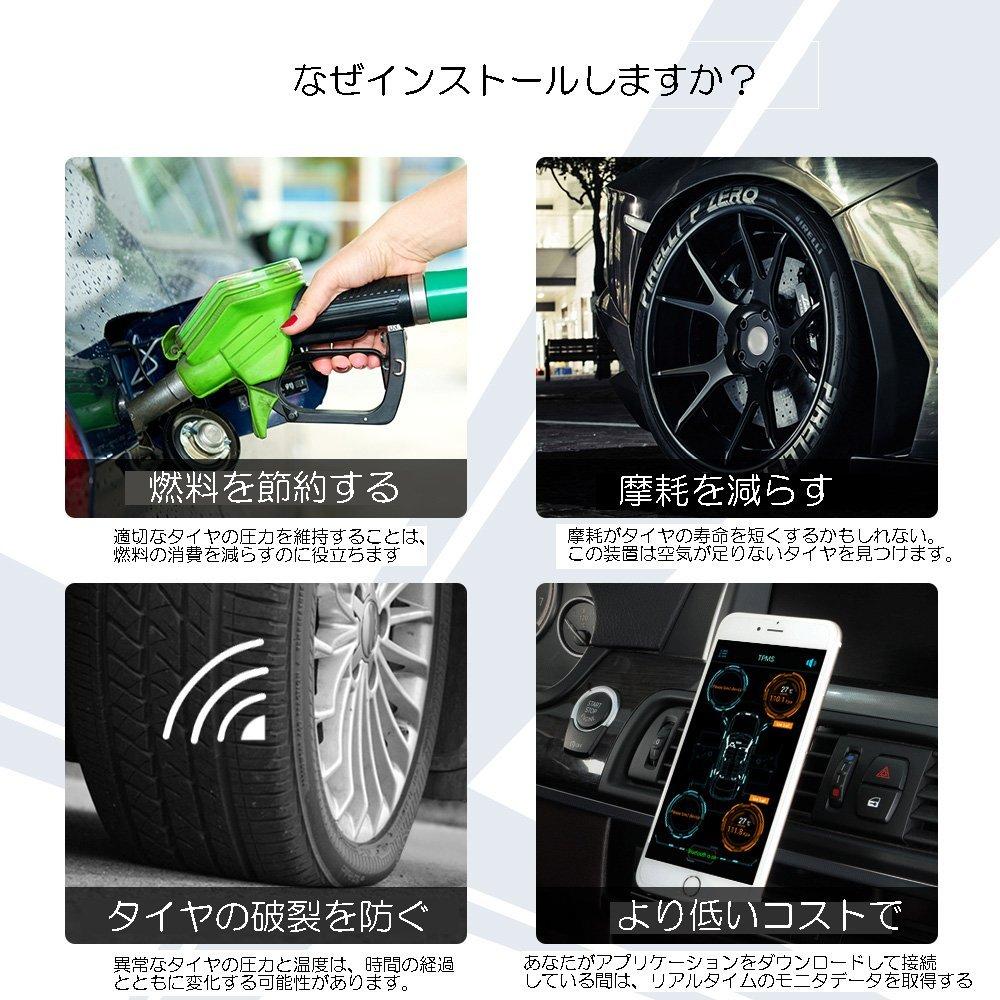 Zmart Совместимый с Android iOS TPMS Bluetooth 4.0 Мониторинг давления в шинах