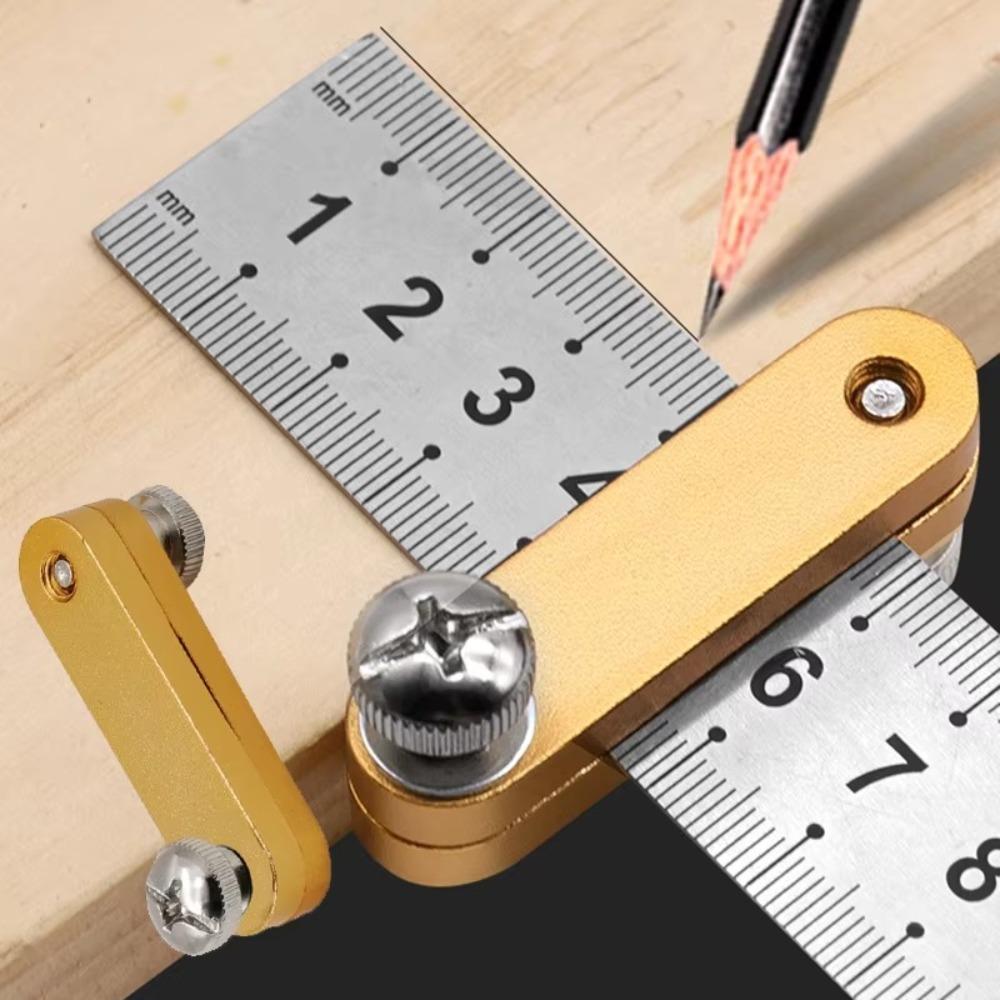 Positioning Block Scriber Measurement Tool Aluminium Alloy Carpenter Tools New Steel Ruler