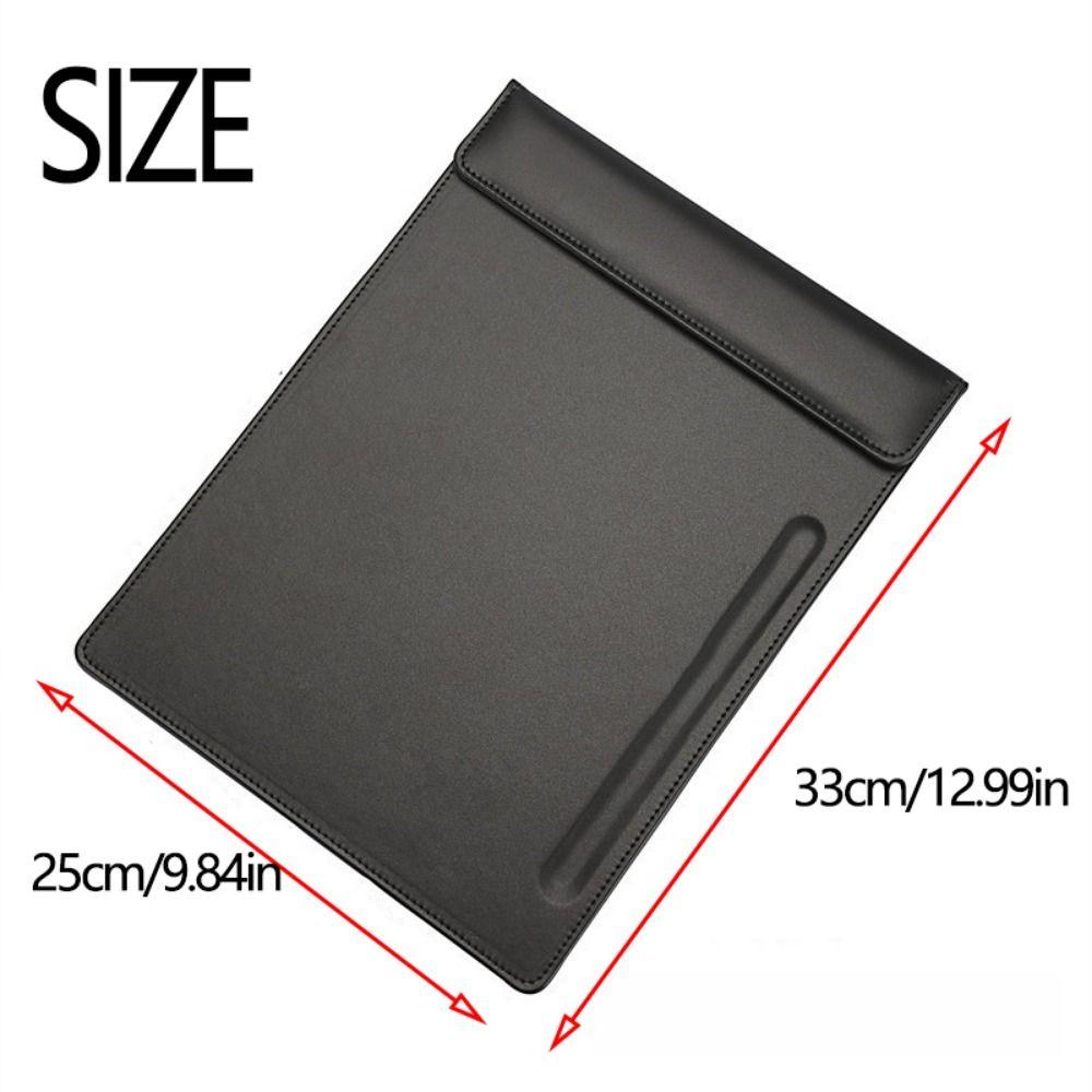 PU Leather Paper Folder Magnetic Writing Pad Letter Size Writing Board  Nurses