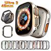 Tempered Glass+Cover for Apple Watch Ultra 49mm Case Screen Protector Frame Cover for iWatch Ultra2 49mm Protective Accessories