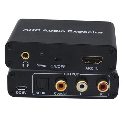 HDMI ARC Аудио Экстрактор DAC ARC L/R Коаксиальный SPDIF Джек Экстрактор HDMI Аудио Обратный Канал Преобразователь